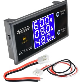 Resim PremiumPort Dijital Voltmetre Ampermetre Wattmetre 0-100V 10A Mavi LCD Deekrobot 