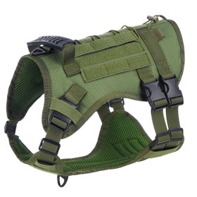 Resim Taktik K9 Köpek Göğüs Tasması Kaçış Önleyici 68208 - Yeşil / L 