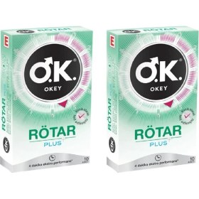 Resim Okey Rötar Plus 10'Lu Prezervatif 2 Kutu 