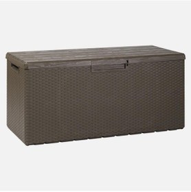 Resim Bahçe Balkon Plastik Sandık 340 Litre Kahverengi 