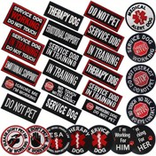 Resim 1 adet Köpek Nakışlı Aplike, Giysi Sırt Çantaları Şapka Yelek için Hızlı Bağlantı Kanca ve Döngü Rozeti, Sırt Çantası Süslemeleri 