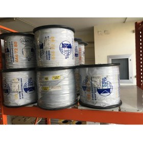 Resim galipoglu Pvc Kaplı Bağ Teli, Torba Teli, Klips Beyaz 12 Cm'lik/kg 