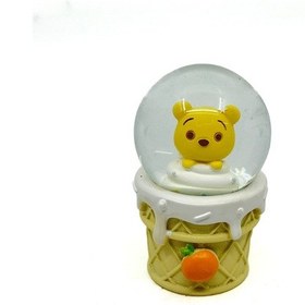 Resim Işıklı Kar Küresi Sevimli Sarı Köpek 7 Cm 