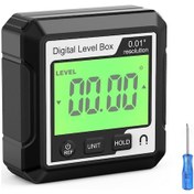 Resim Symbee Mıknatıslı Tabanlı Ve Arka Aydınlatmalı Lcd Ekranlı Dijital Açı Ölçer, 4x90 Ölçüm Aralığı İle Ahşap Ve Otomotiv İşleri İçin Beyaz 