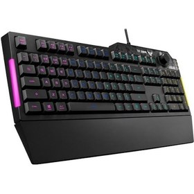 Resim Asus RA04 TUF Gaming K1 Kablolu Mekanik Hisli RGB Gaming Türkçe Q Klavye 