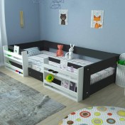 Resim Montessori Suntalam Kitaplıklı Karyola M6-41 