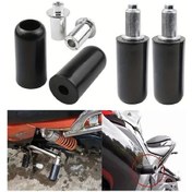 Resim Tongdashop Siyah Motosiklet Aksesuarları, Düşmeyi Önleyen Koruyucu Kılıf Ve Evrensel Düşme Çubukları 