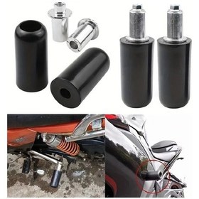 Resim Tongdashop Siyah Motosiklet Aksesuarları, Düşmeyi Önleyen Koruyucu Kılıf Ve Evrensel Düşme Çubukları 