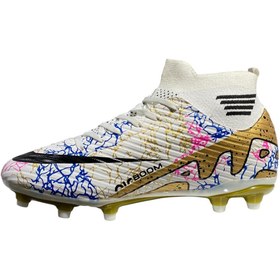 Resim rungo LALİGA ÇORAPLI DESENLİ ÇOCUK ÇİM SAHA VE HALI SAHA KRAMPON 