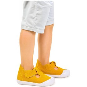 Resim Kiko Kids Elroy İlk Adım Bebe Cırtlı Kız Bebek Spor Ayakkabı Sarı 