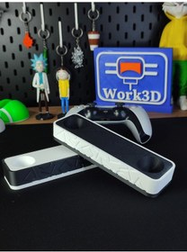 Resim Ps5 Dualsense Oyun Kolu Standı 3d Baskı Masaüstü Düzenleyici Siyah 