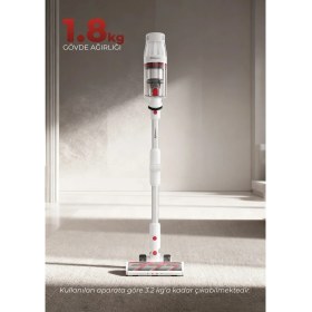 Resim Pirantech ES-330 Pro Şarjlı Dikey Süpürge - Katlanabilir Boru & Hepa Filtre 