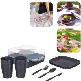 Resim K-Yonlineticaret 6 Kişilik Piknik Seti 
