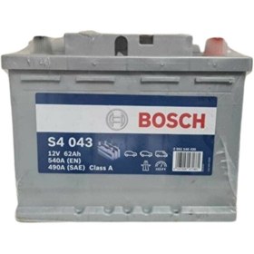 Resim Bosch 12v 62 Ah S4 62 Ah (düz) Akü 60 Amper Akü 60-62 Uyumludur 