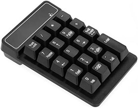 Resim ZEYUAN 2.4 Ghz Kablosuz Sayısal Tuş Takımı Mekanik Hissediyorum Sayı Pad Klavye 19 Tuşlar w/USB Alıcısı Su geçirmez Dizüstü Masaüstü PC Dizüstü Bilgisayar için Siyah 