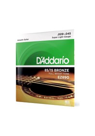 Resim D'addario Ez890 Super Light Akustik Gitar Teli 09-45 