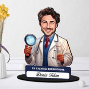 Resim En Başarılı Erkek Dermotolog Karikatürlü Biblo 