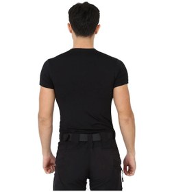 Resim Kordak Erkek Siyah Microfiber Tişört Kısa Kol Micro Spor Outdoor T Shirt Siyah 