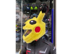 Resim ASSGARDI Pikachu Pika Kask Kılıfı Kask Aksesuarı 
