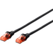 Resim Digitus Patch Kablo, U-UTP, CAT. 6, 0.5 metre, AWG 26/7, Cu, LSZH, siyah renk 