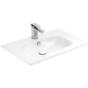 Resim SANOVİT Sanovit Sharp 70 cm Konsollu Süper İnce Lavabo Beyaz Renk 