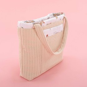 Resim Bebek Bakım Çantası - Krem Örgü - Koala 