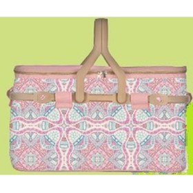 Resim Kale Termos - Icemax Desenli Piknik Sepeti - Pembe Piknik Çantası 