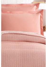 Resim Puffy Soren Çift Kişilik Pike Takımı - Terracotta 