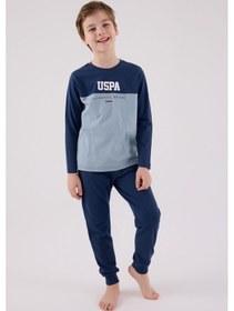 Resim U.S. Polo Assn. U.s. Polo Assn Erkek Çocuk Mavi Pijama Takımı 5274-48769 Mavi 