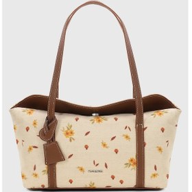 Resim Papatya Desenli Kapaklı Bowling Omuz Çantası 270 Papatya Desenli 