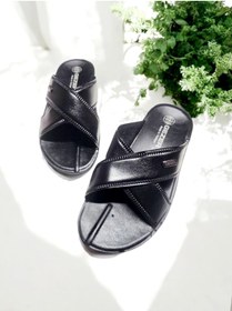 Resim Gezer Erkek Çapraz Yumuşak Taban Ev Terliği 