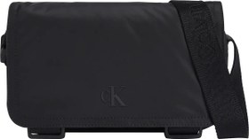 Resim Calvin Klein OVER WEBBING CAMERA Erkek Siyah Omuz Çanta 