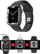 Resim MEZER Watch 7 Dt Noj 7 Siyah Akıllı Saat Iphone Ve Android Tüm Telefonlara Uyumlu Smart Watch MEZER