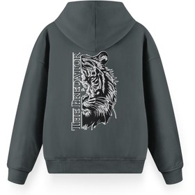 Resim The Predator - Premium Oversize Hoodie - Antrasit / L / Oversize 