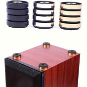 Resim 4 Alüminyum Cihaz Ayakları Seti, 40X15 Mm, Altın Emiciler, İzolasyon Damp Ayakları, Ses Ekipmanları Ayakları, Hoparlör İzolasyon Standı Ayakları, Hafiften Orta Montaj İçin Uygun. 