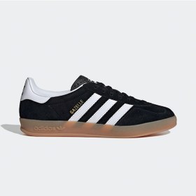 Resim Adidas Gazelle Indoor Unisex Siyah Spor Ayakkabı Düz Jı2060 Siyah 