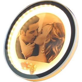 Resim Ayna Led Li Çerçeve Led Işıklı Yuvarlak Fotoğraf Çerçevesi Diğer 