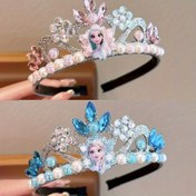 Resim Disney Frozen Prenses Anna Taçlı Taşlı Saç Bandı ve Prenses Parti Doğum Günü Aksesuarı 
