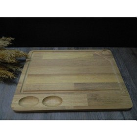 Resim Iroko Et Kesme Ve Et Sunum Tahtası 