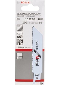 Resim Bosch - Flexible Serisi Metal İçin Panter Testere Bıçağı S 522 Bf - 5'li 2608656011 