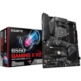 Resim GIGABYTE B550 GAMING X v2 DDR4 HDMI DVI PCIe 16X v4.0 AM4 ATX 