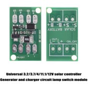 Resim 1 adet Güneş Enerjili Işık Anahtarı Modülü, Evrensel 3.2/3.7/4.1/11/12V Güneş Kontrol Cihazı Şarj Devresi Lamba Anahtarı Kartı, Pil Dahil Değil 