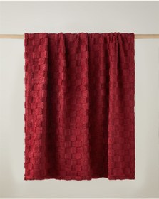 Resim English Home Fancy Square Koltuk Şalı 120x160 Cm Bordo Bordo 