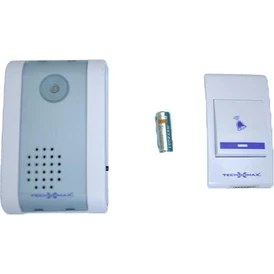 Resim Technomax Uzaktan Kumandalı Kapı Zili (100M Kapsama Alanlı) 