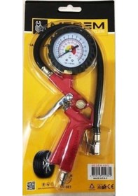 Resim Lastik Şişirme Tabancası Basınç Göstergeli Saatli Şişirme Tabanca 