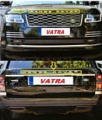 Resim Range Rover 4.2 Supercharged 2018-2021 Uyumlu Range Rover Gri Kaput Ve Bagaj Yazısı 
