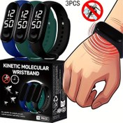Resim 3 adet/SET (Fizik Sivrisinekleri Atar) Ev Sivrisinek Bilekliği, Kadın Sivrisinek Kovucu Bileklik, Açık Hava Erkekler Sivrisinekler ile Karşılaşma Saati, Yaz Sivrisinekleri Atar, Unisex, Giyim Komforu 