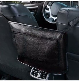 Resim Cbtx Araba Koltuğu Saklama Ağı Cep Araba Saklama Çantası Çok Fonksiyonlu Askılı Saklama Çantası, Renk: Basit Siyah Siyah Çizgi 