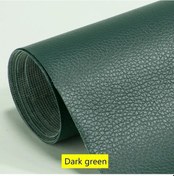 Resim Kendinden Yapışkanlı Deri Kanepe Tamir Yama Mobilya Masa Sandalye Etiket Koltuk Dark Green 100x137cm 