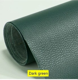 Resim Kendinden Yapışkanlı Deri Kanepe Tamir Yama Mobilya Masa Sandalye Etiket Koltuk Dark Green 100x137cm 